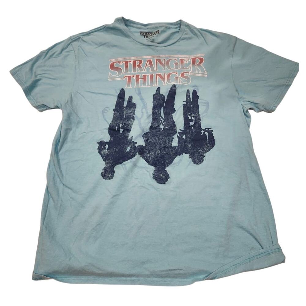Stranger Things Men's Upside Down Bike Ride Graphic T-Shirt Large